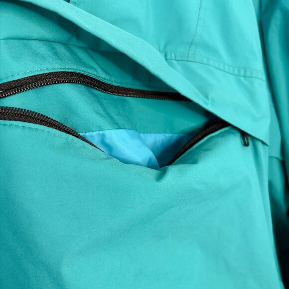 Vintage Woolrich Teal Windbreaker Jacket – No Size Tag – Measurements Included - Picture 5 of 9